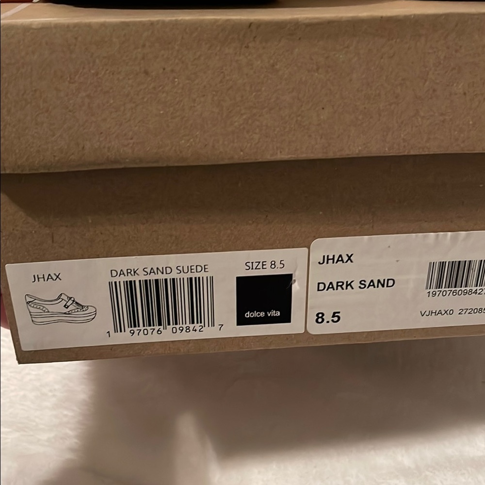 Dolce Vita Beige Platform Loafers - Picture 3 of 6